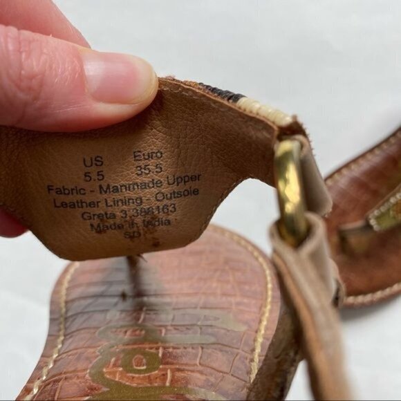 Sam Edelman Greta Beaded Sandals 5.5 - Picture 2 of 9